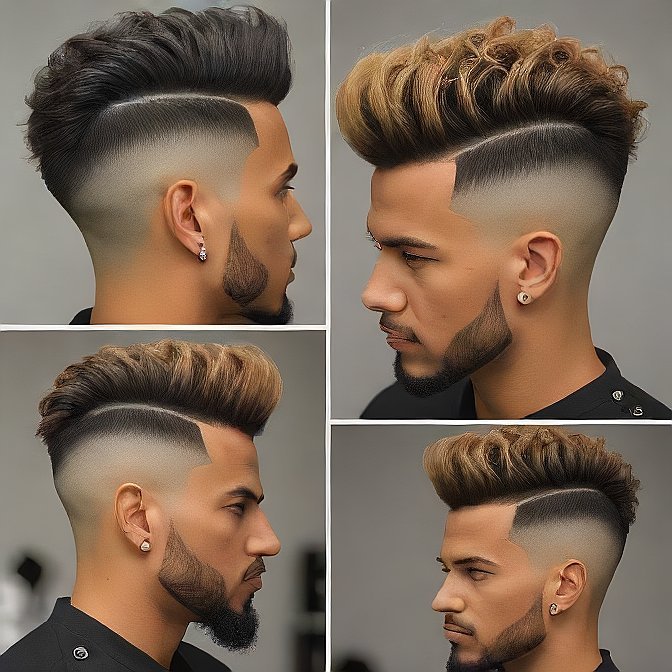 Burst Fade Mohawk