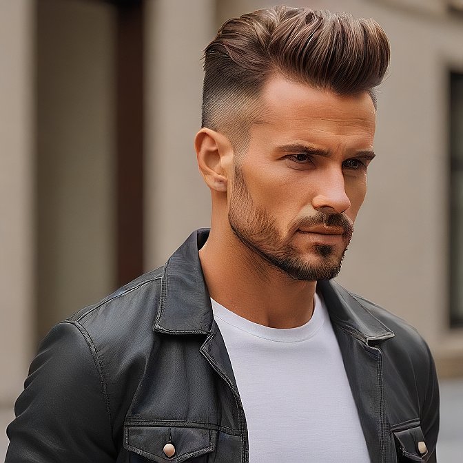 short faux hawk