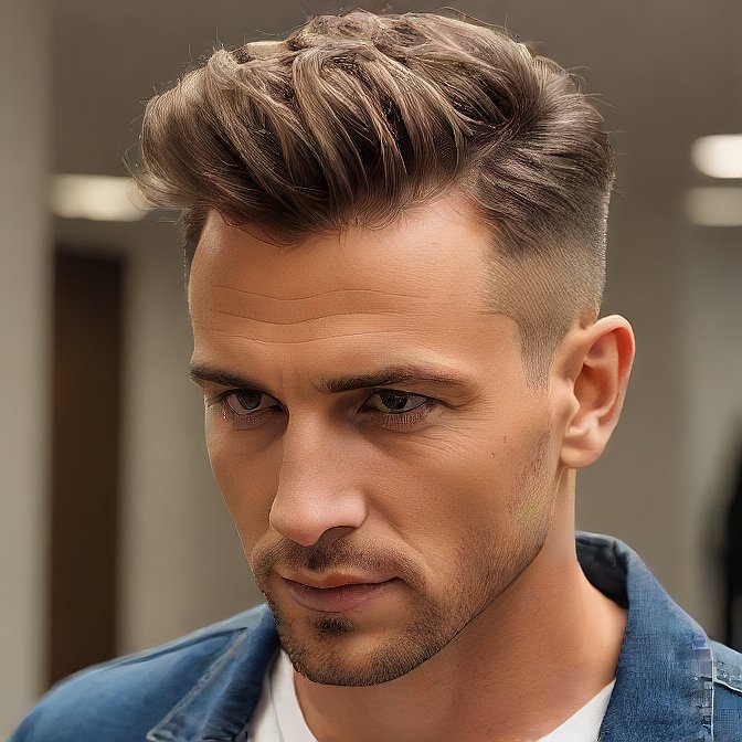 short faux hawk