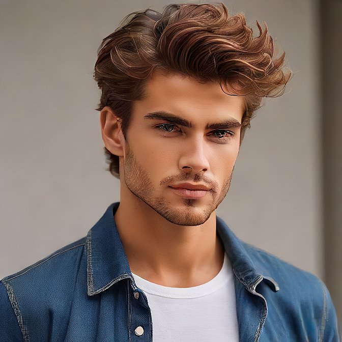 Medium curly cut