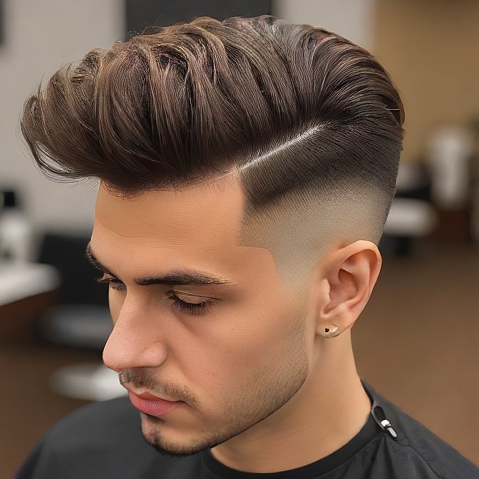 pompadour fade