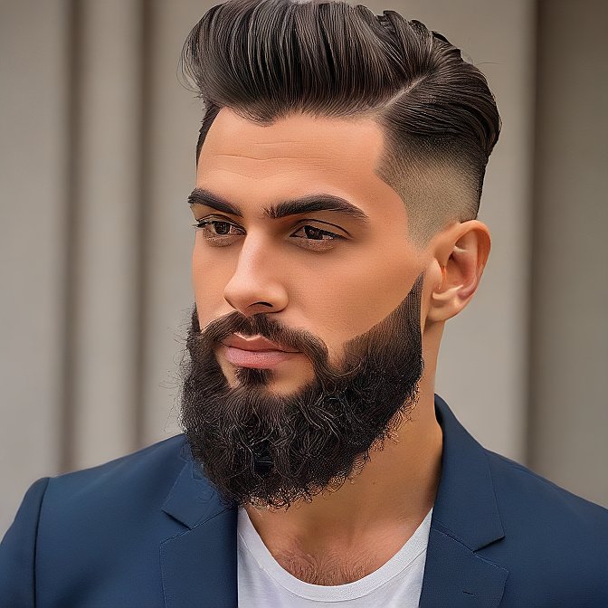 pompadour fade