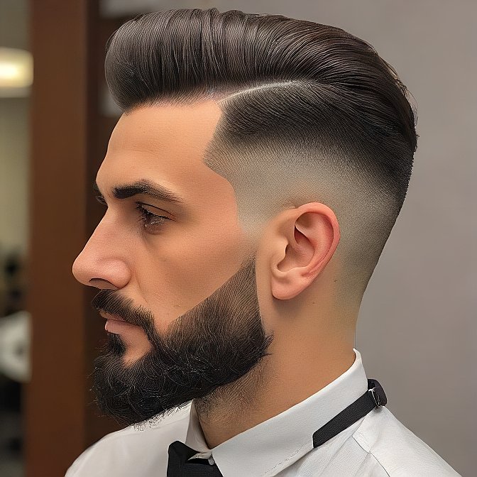 pompadour fade