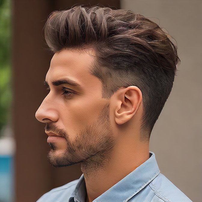 pompadour fade